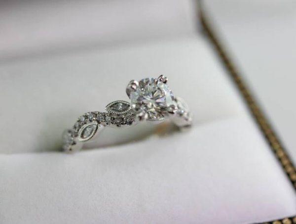 Engagement ring at Tillman Park proposal from Barbara Oliver Jewelry 