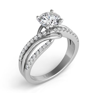 Platinum engagement ring