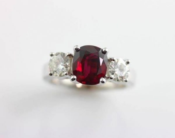 Ruby diamond ring 