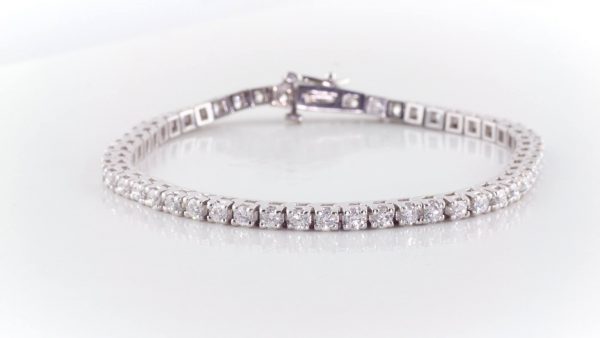 tennis bracelet with 4 carats total weight in diamonds 